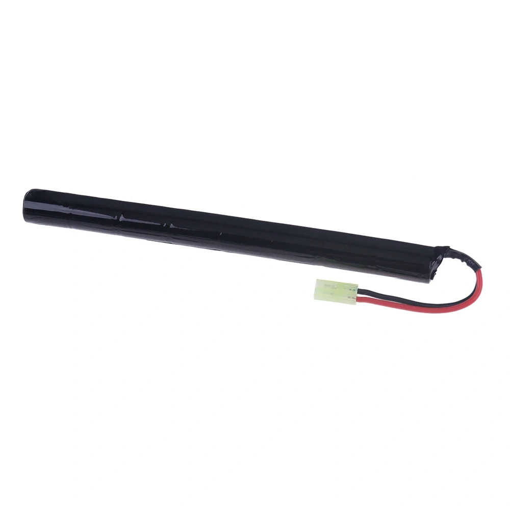 9.6V Airsoft Battery 1600mAh 2/3A 9.6v NiMH Stick Battery with Mini Tamiya Connector for AK47 MP5K RPK PKM G36C MC51 Rifle Guns