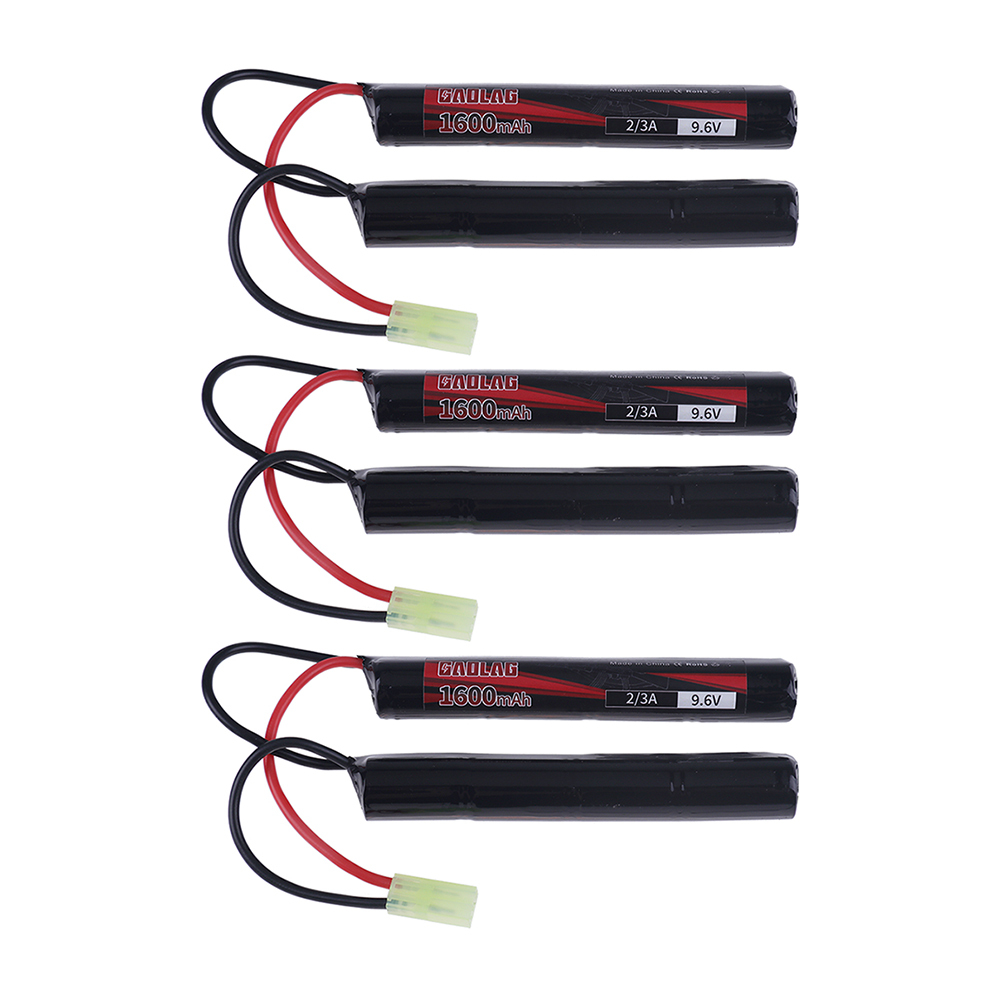 Ni-Mh 2/3A 9.6V 1600mAh Butterfly Airsoft Battery with Mini Tamiya Connector for Guns M110 SR25 M249 M240B MP5 M14 G36C parts