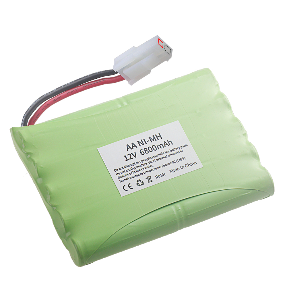 12V 6800mah NIMH Battery For Rc Toys Cars Tanks Trucs Robot Gun Boat 12V Rechargeable NI-MH Battery Pack H Model upgarde 2800mah