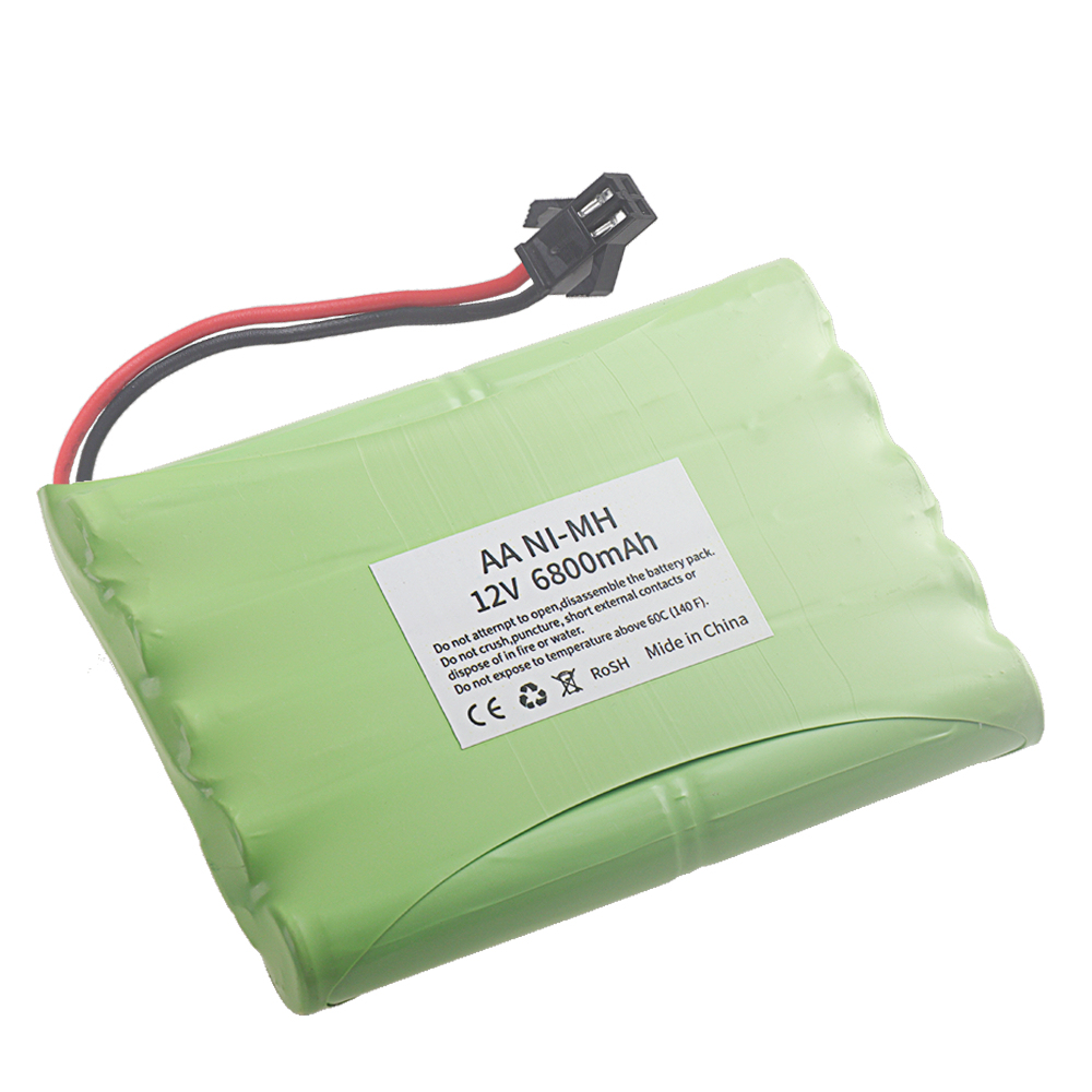 12V 6800mah NIMH Battery For Rc Toys Cars Tanks Trucs Robot Gun Boat 12V Rechargeable NI-MH Battery Pack H Model upgarde 2800mah