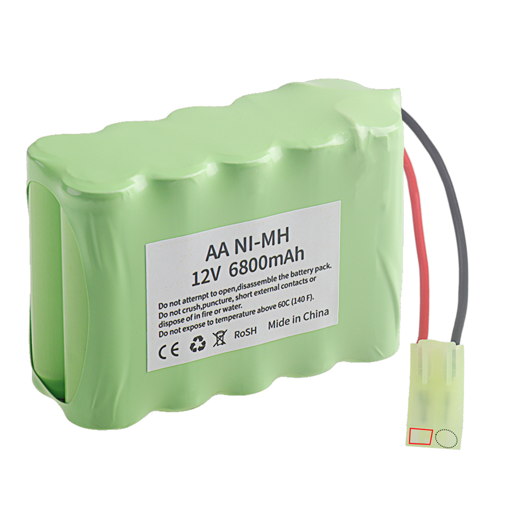 12V 6800mAh NiMH Battery Tamiya/2P SM/2P Plug For Rc toy Car Tank Train Robot Boat Gun Ni-MH AA 12V Rechargeable Battery vs 2800mag
