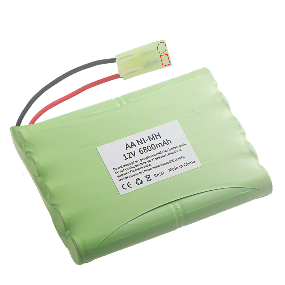 12V 6800mah NIMH Battery For Rc Toys Cars Tanks Trucs Robot Gun Boat 12V Rechargeable NI-MH Battery Pack H Model upgarde 2800mah
