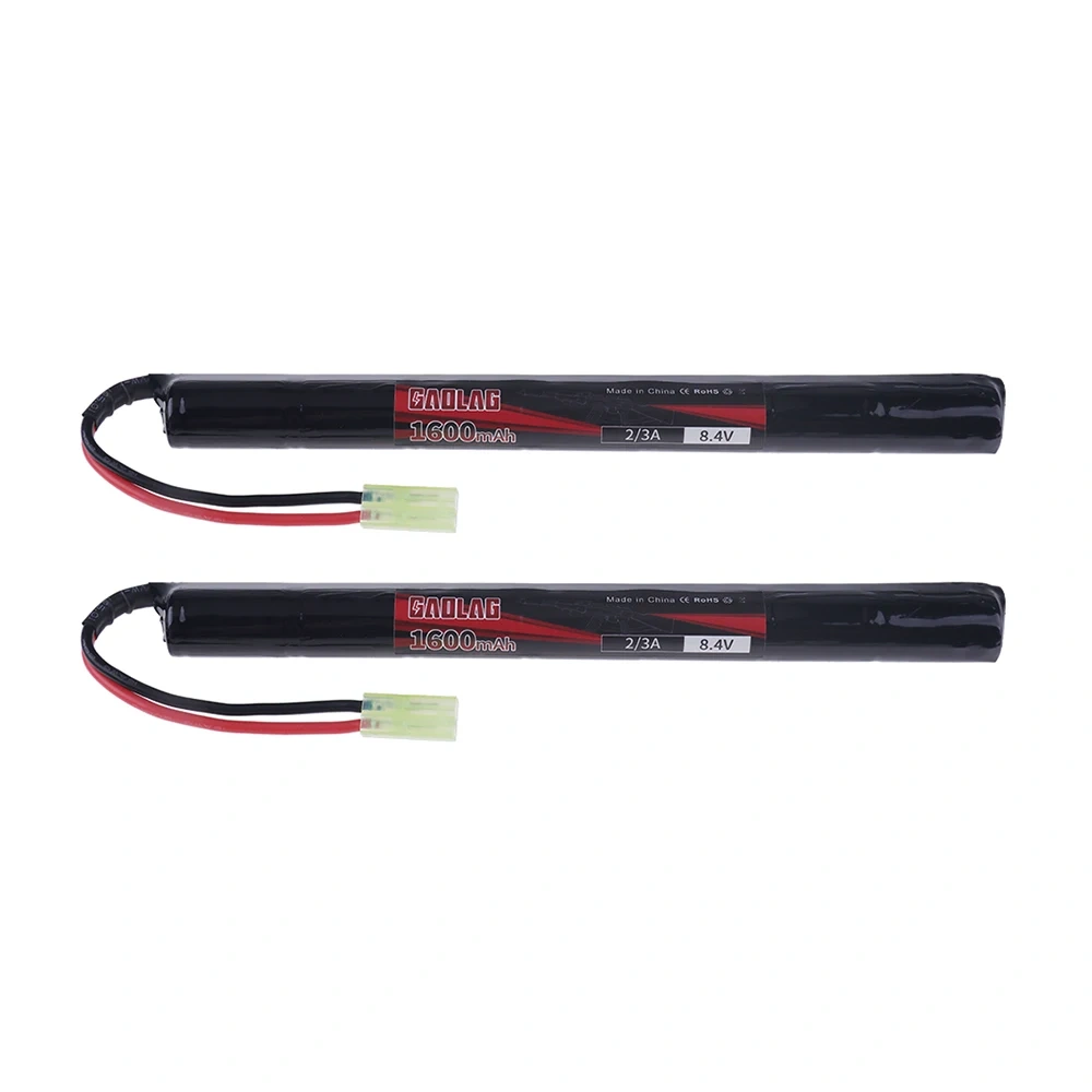 8.4V 1600mAh 2/3A NiMH Battery with Mini Tamiya connector For Airsoft Guns Cyma AK47 Kalashnikov AK47 AEG'S rosman Pulse R76