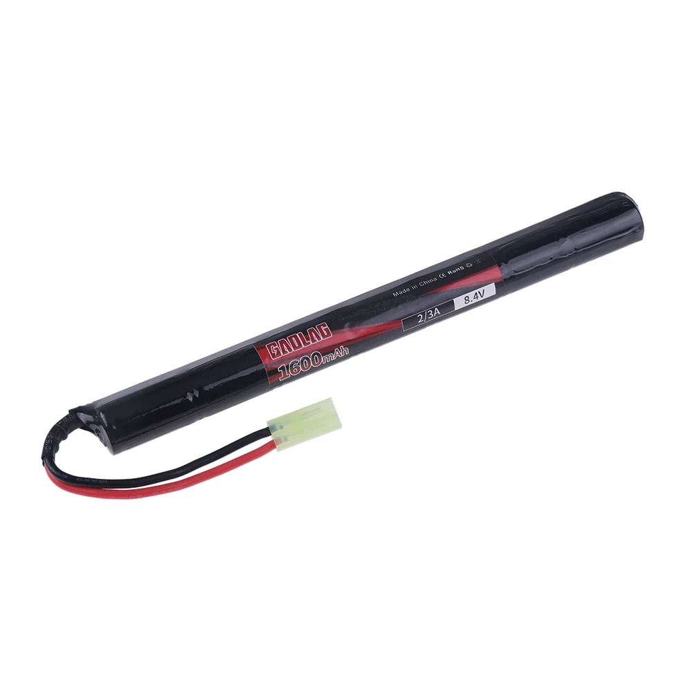 8.4V 1600mAh 2/3A NiMH Battery with Mini Tamiya connector For Airsoft Guns Cyma AK47 Kalashnikov AK47 AEG'S rosman Pulse R76