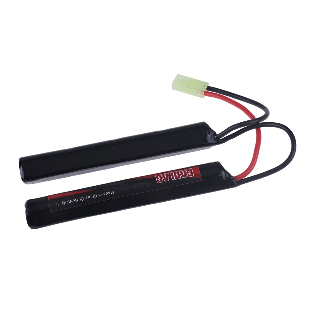 9.6V 1600mAh Butterfly 2/3A Nunchuck NIMH Battery Pack with Mini Tamiya connector For Airsoft Guns M4 G36 M110 SR25 M249 M240B