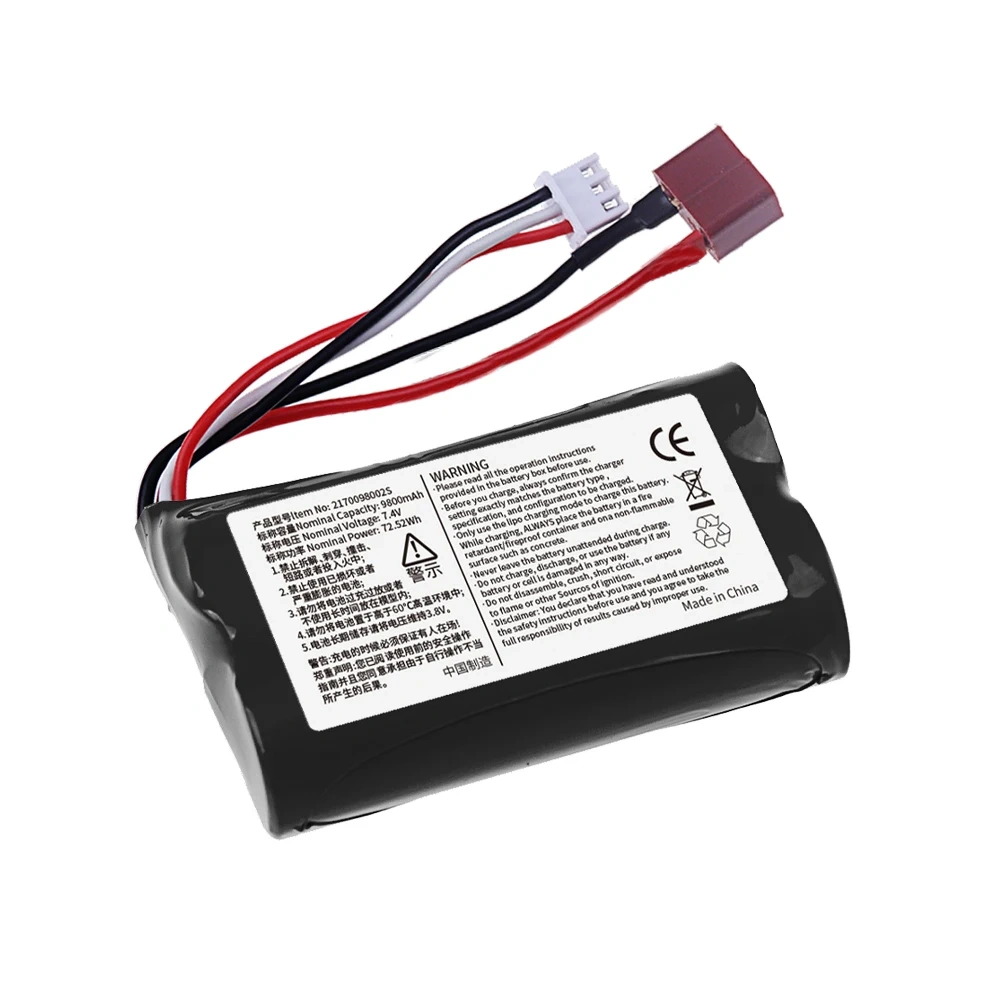 7.4V 9800mAh 21700 Lithium-ion Battery For Wltoys 12428/144001 RC Cars Spare Batteries Accessories 7.4V 2S Rechargeable Battery