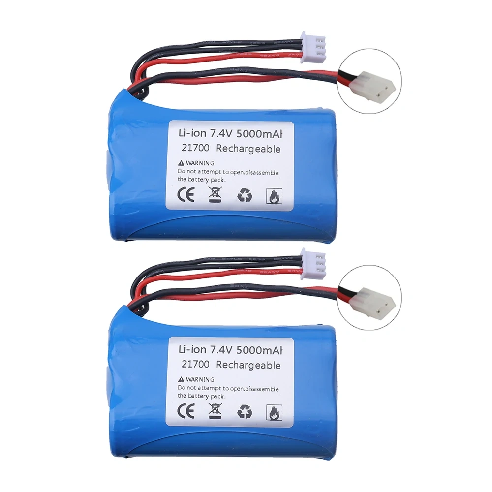 7.4V lithium battery 21700 rechargeable battery toy specific high-power RC high-speed remote control car, Tamiya SM JST T plug