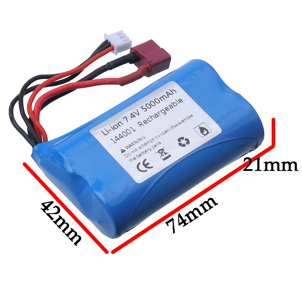 7.4V lithium battery 21700 rechargeable battery toy specific high-power RC high-speed remote control car, Tamiya SM JST T plug