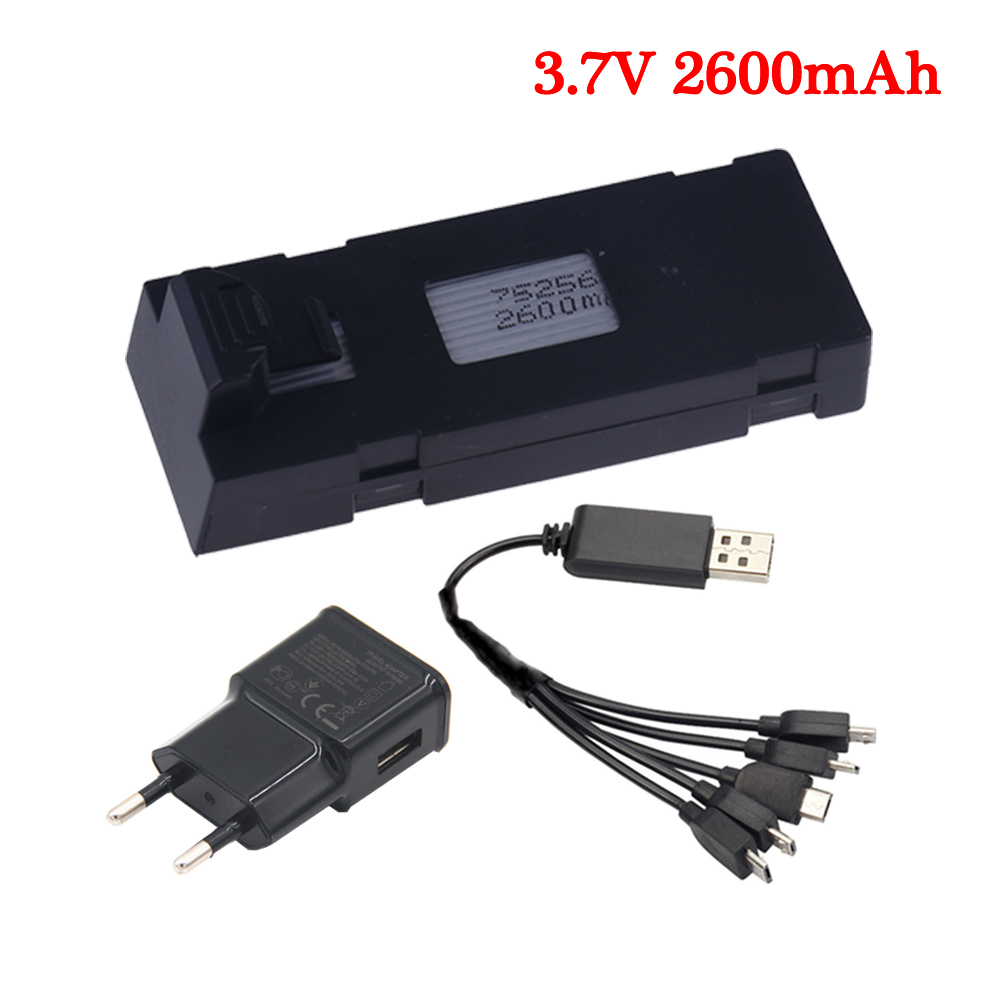 3.7V 2600mAh RC Drone Battery Accessory For E88 E88PRO Ls-E525 E525 PRO Mini Uav Drone Battery Special 1800mAh Rc Parts Charger