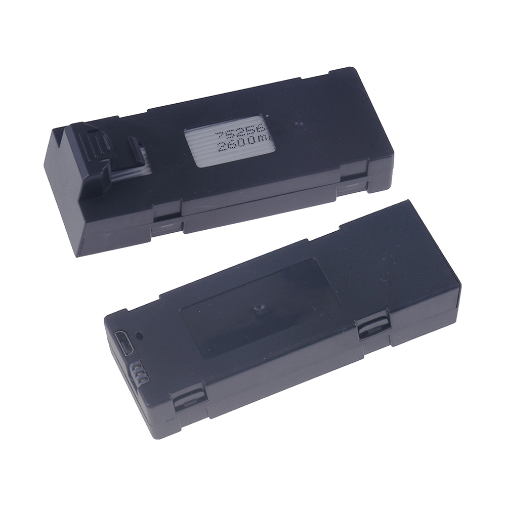 3.7V 2600mAh Remote Control Drone Battery Stable UAV Replacement Battery for E88 E88PRO E88MAX E525 E99 E99PRO P1 P5PRO K3 S1 P8