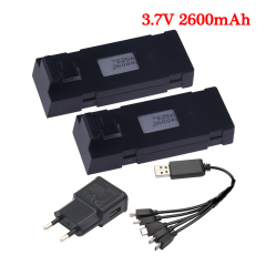 2Battery 1EU 1Cable