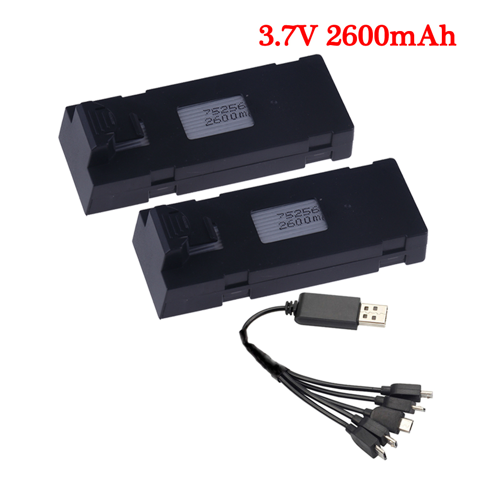 3.7V 2600mAh RC Drone Battery Accessory For E88 E88PRO Ls-E525 E525 PRO Mini Uav Drone Battery Special 1800mAh Rc Parts Charger