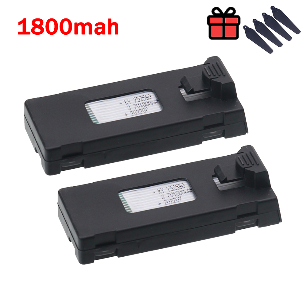 2-10pcs 3.7V 1800Mah RC Drone Battery Accessory For E88 E88PRO Ls-E525 E525 PRO Charger Mini Uav Drone Battery Special 1800mAh Rc Parts