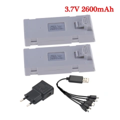 2Battery 1EU 1Cable