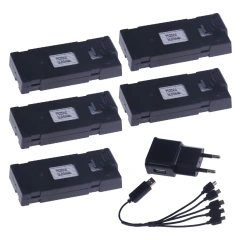 5Battery 1EU 1Cable