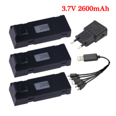 3Battery 1EU 1Cable