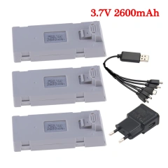 3Battery 1EU 1Cable