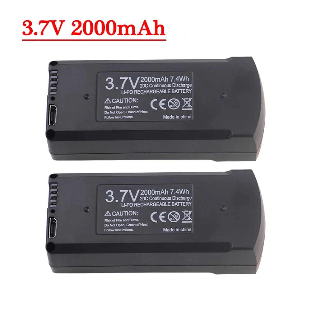 V168 PRO MAX GPS Drone Battery 7.4V 3000mAh RC Quadcopter 3.7V 2000mAh V198 Pro Max Spare Battery Drone Parts Accessories