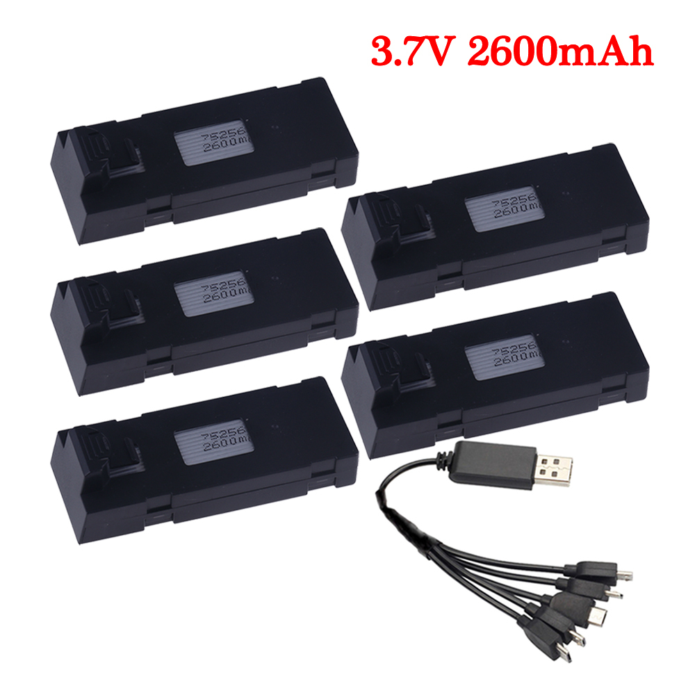 3.7V 2600mAh RC Drone Battery Accessory For E88 E88PRO Ls-E525 E525 PRO Mini Uav Drone Battery Special 1800mAh Rc Parts Charger