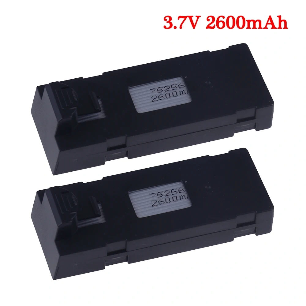3.7V 2600mAh Remote Control Drone Battery Stable UAV Replacement Battery for E88 E88PRO E88MAX E525 E99 E99PRO P1 P5PRO K3 S1 P8