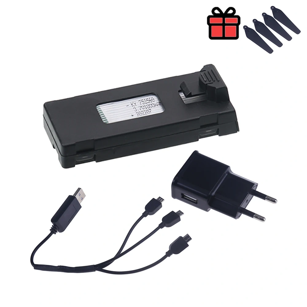 3.7V 1800Mah RC Drone Battery Accessory For E88 E88PRO Ls-E525 E525 PRO Mini Uav Drone Battery Special Rc Parts 1/2/3/4/5Pcs