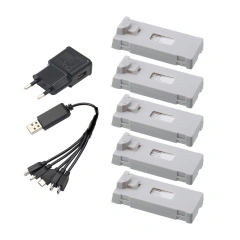 5Battery 1EU 1Cable E88 1800mah
