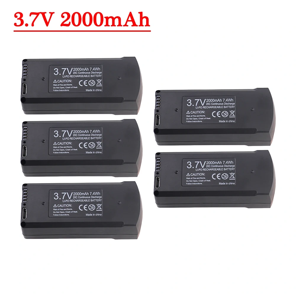 V168 6K Drone Battery 3.7V 2000mAh For V168 NOGPS Remote Control Drones Quadcopter Aircraft Spare Battery Parts Accessories