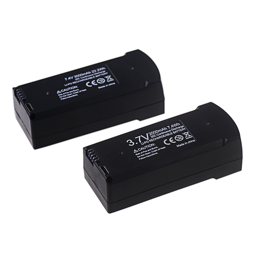 V168 PRO MAX GPS Drone Battery 7.4V 3000mAh RC Quadcopter 3.7V 2000mAh V198 Pro Max Spare Battery Drone Parts Accessories