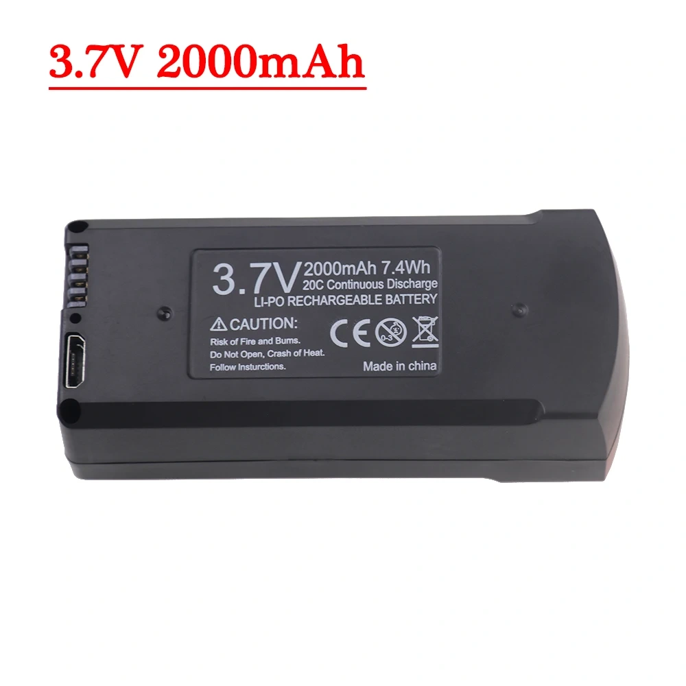 V168 PRO MAX GPS Drone Battery 7.4V 3000mAh RC Quadcopter 3.7V 2000mAh V198 Pro Max Spare Battery Drone Parts Accessories