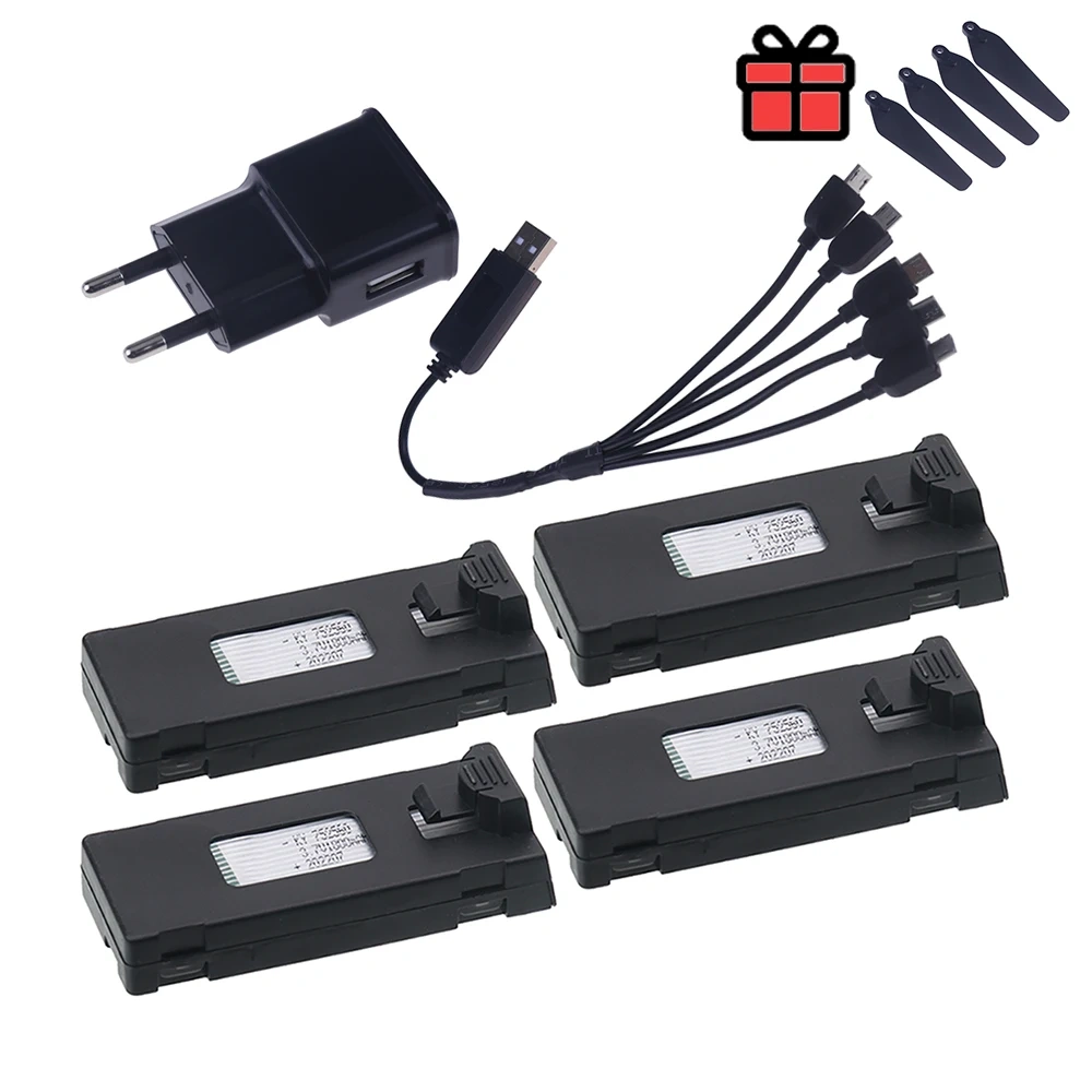 3.7V 1800Mah RC Drone Battery Accessory For E88 E88PRO Ls-E525 E525 PRO Mini Uav Drone Battery Special Rc Parts 1/2/3/4/5Pcs