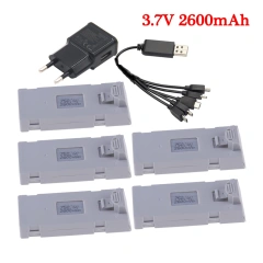 5Battery 1EU 1Cable