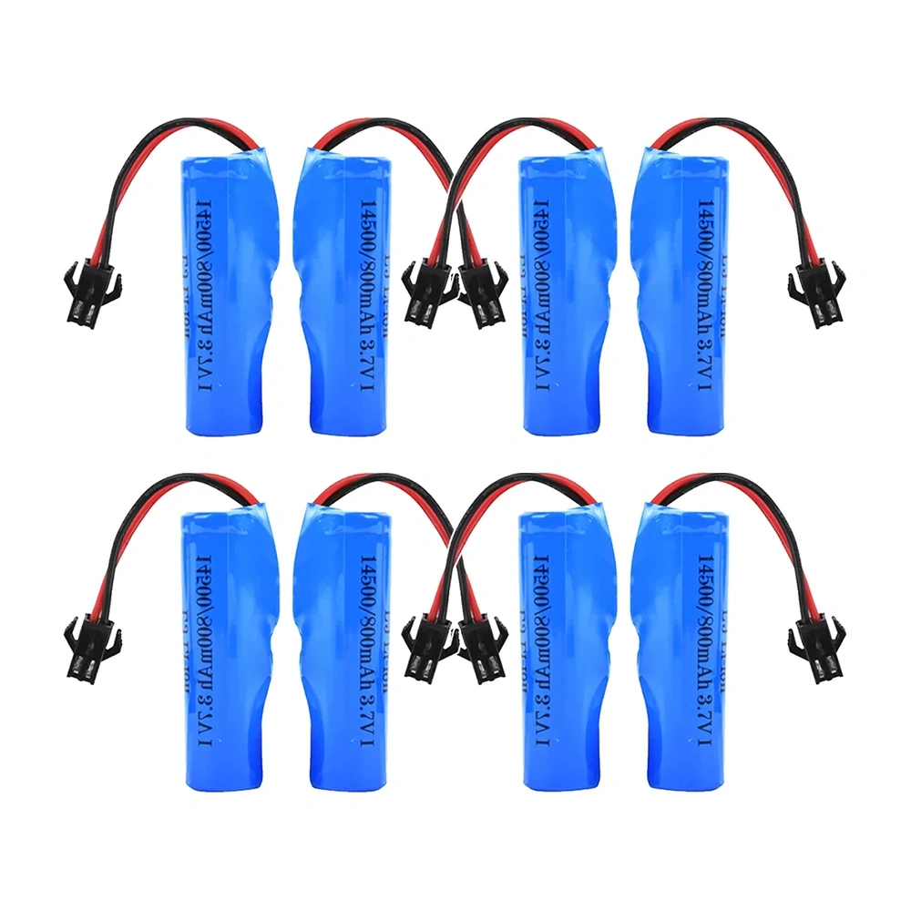 C2 D828 RC Stunt Dump Car Battery 14500 3.7v 800mah Li-ion Battery for DE35 DE38 DE40 DE50 Double-Sided Tumbling Stunt RC Car