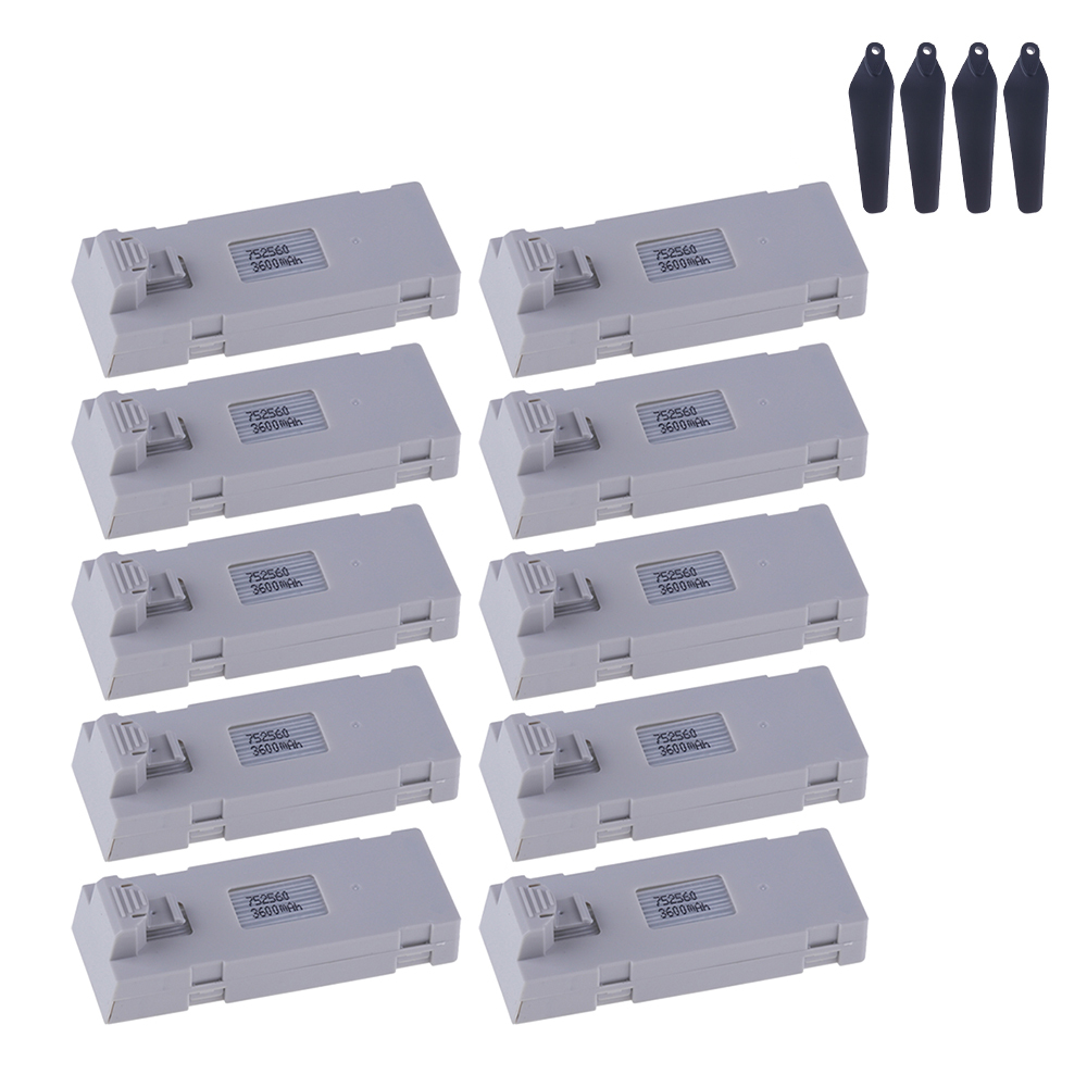 2/3/4/5Pcs 3.7V 3600mAh RC Drone Battery Accessory For E88 E88PRO P1 K3 P10 A13 S98 E99 E525 PRO Mini Drone Battery Rc Part