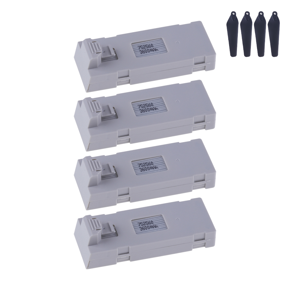 2/3/4/5Pcs 3.7V 3600mAh RC Drone Battery Accessory For E88 E88PRO P1 K3 P10 A13 S98 E99 E525 PRO Mini Drone Battery Rc Part
