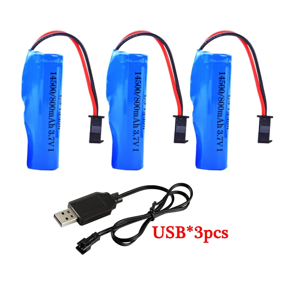 Li-ion 14500 3.7v For SG204PRO 2.4G high-speed drift Car, 3.7v 800mah Battery For DK087 1:16/1:20 Off-road RC Climbing Vehicle