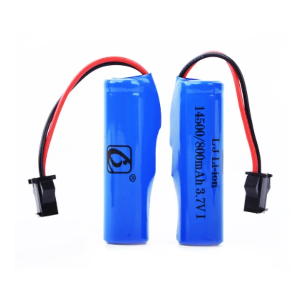 C2 D828 RC Stunt Dump Car Battery 14500 3.7v 800mah Li-ion Battery for DE35 DE38 DE40 DE50 Double-Sided Tumbling Stunt RC Car