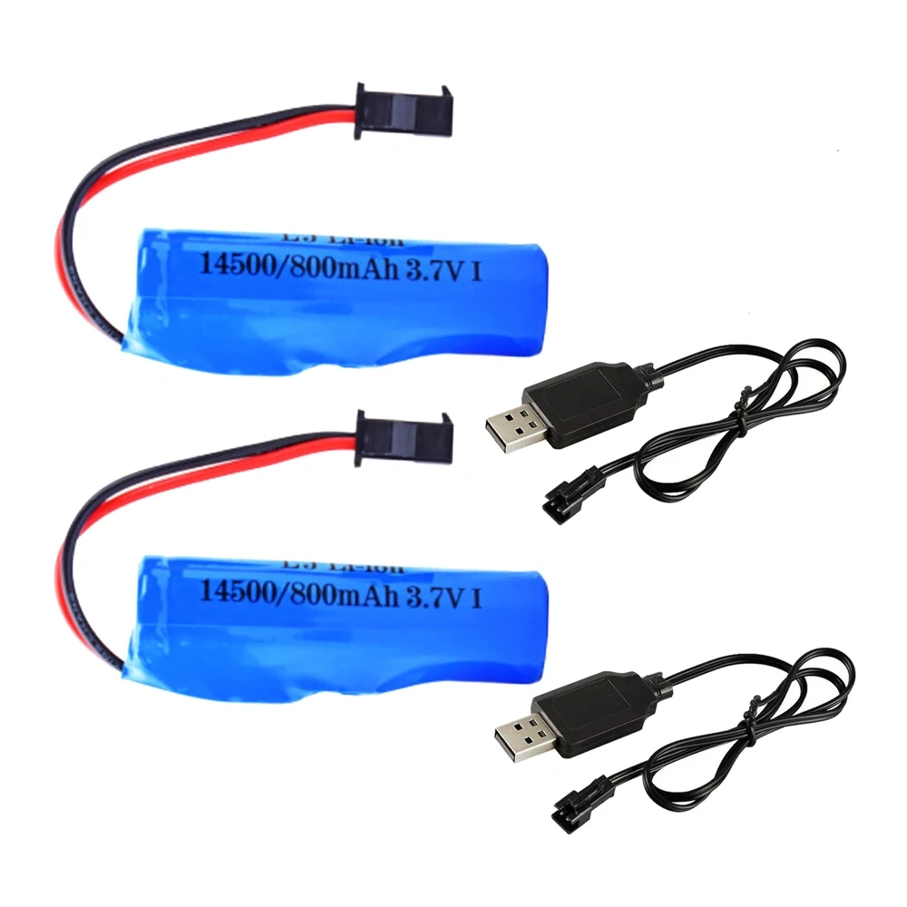 Li-ion 14500 3.7v For SG204PRO 2.4G high-speed drift Car, 3.7v 800mah Battery For DK087 1:16/1:20 Off-road RC Climbing Vehicle