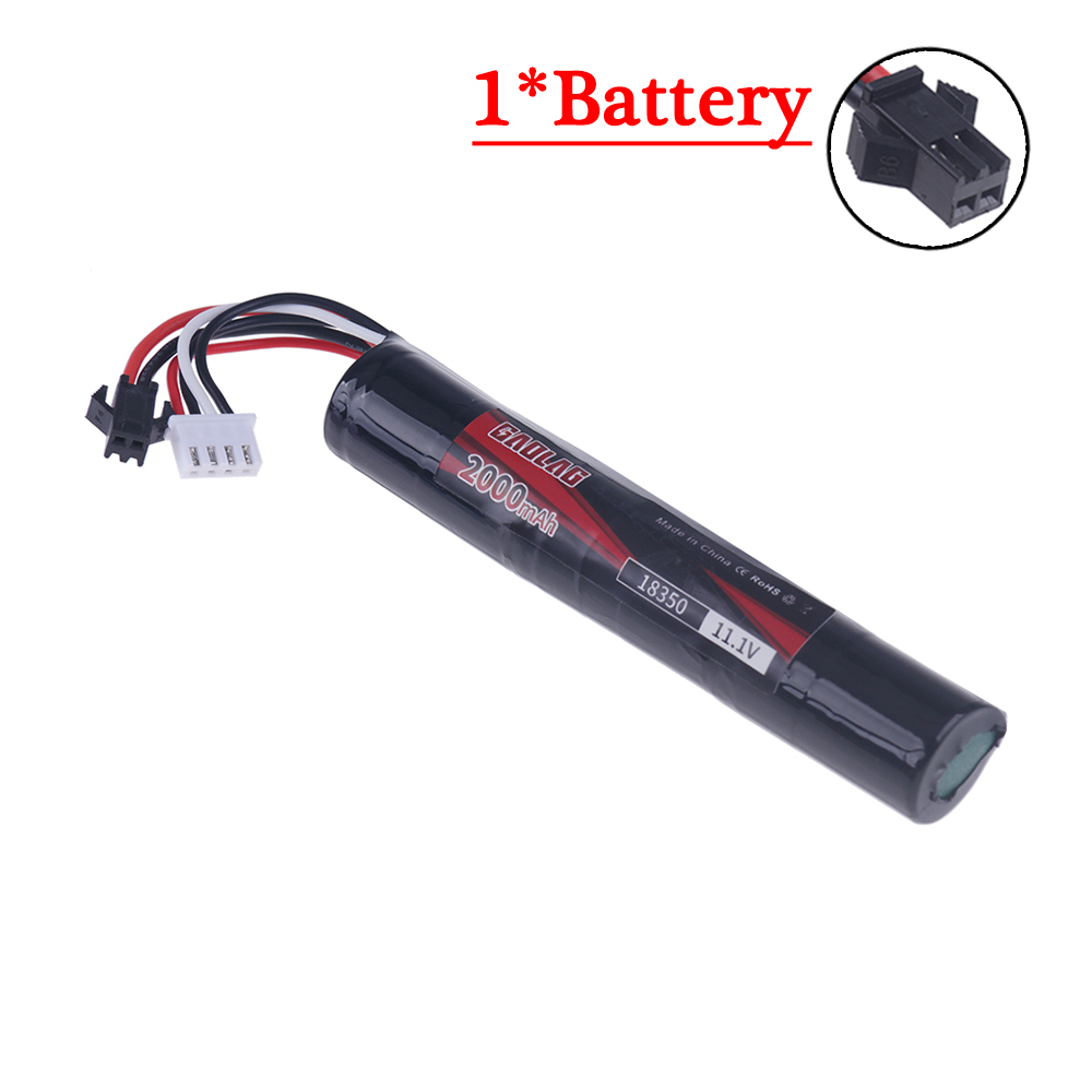 3S 11.1V 2000mAh 18350 25C Li-ion Battery SM / XT30 / mini Tamiya Plug for Water Ball Automatic Pneumatic Toys Gun Toys Parts