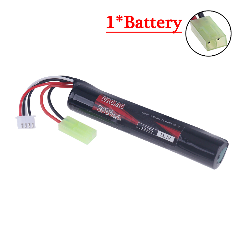 3S 11.1V 2000mAh 18350 25C Li-ion Battery SM / XT30 / mini Tamiya Plug for Water Ball Automatic Pneumatic Toys Gun Toys Parts