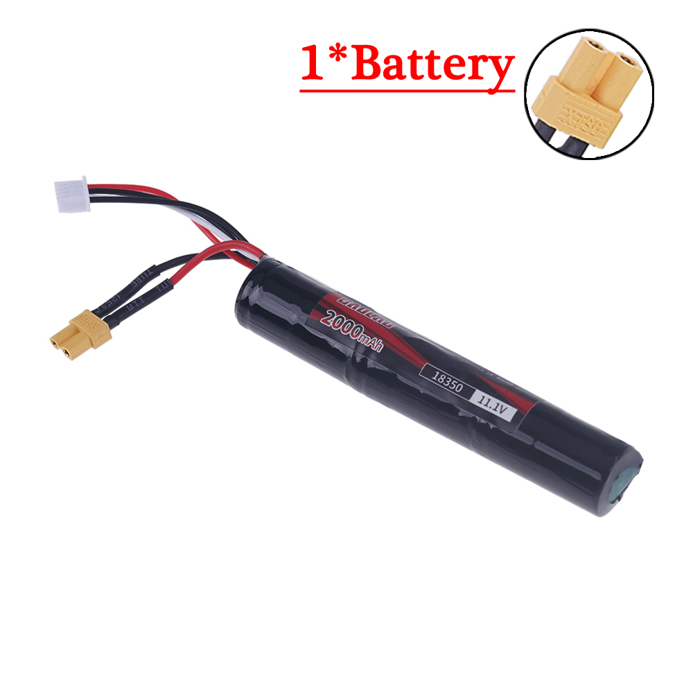 3S 11.1V 2000mAh 18350 25C Li-ion Battery SM / XT30 / mini Tamiya Plug for Water Ball Automatic Pneumatic Toys Gun Toys Parts
