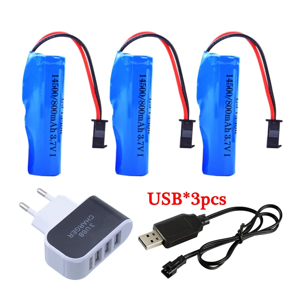 Li-ion 14500 3.7v For SG204PRO 2.4G high-speed drift Car, 3.7v 800mah Battery For DK087 1:16/1:20 Off-road RC Climbing Vehicle