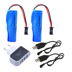 2Battery 2USB 1EU