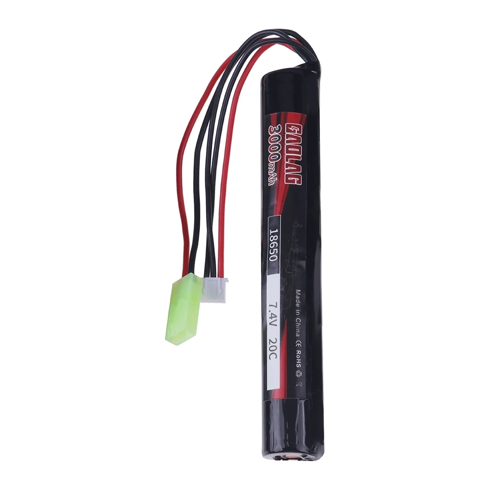18650 7.4V 3000mah Power Battery Airsoft gun battery 20C AKKU Mini Airsoft toys 7.4V Water Gun Battery Model Parts TAMIYA PLUG