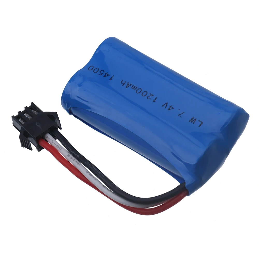 (SM-3P plug) 7.4V 1200mAh Li-ion Battery 14500 Batteries For Remote Controlled Helicopter quadcopter RC Car Truck Toys Parts