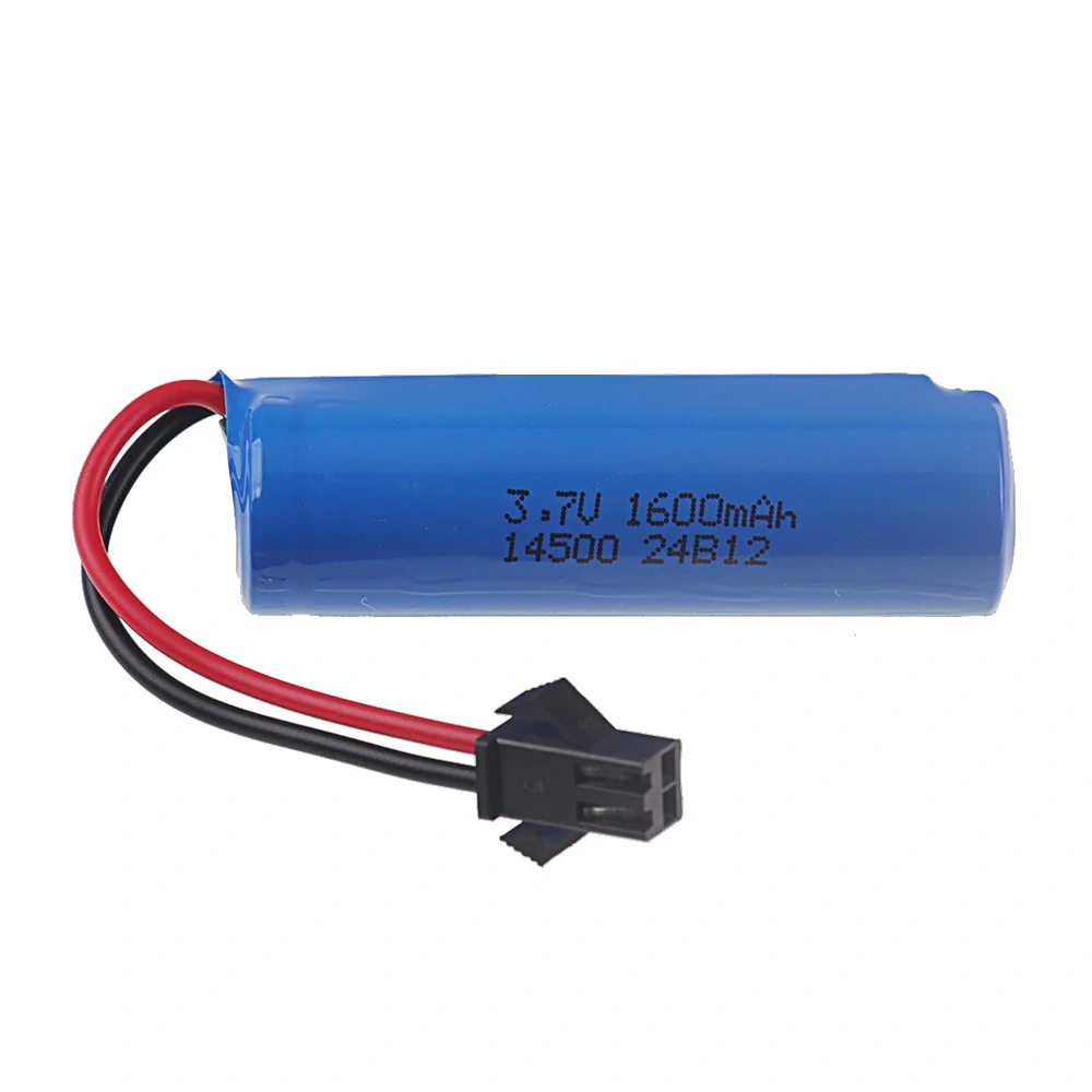 3.7v 1600mAh Lipo Battery for JJRC C2 D828 RC Car Parts 3.7v 800mah 14500 SM-2P For RC Stunt Dump Car Battery Toys Accessories