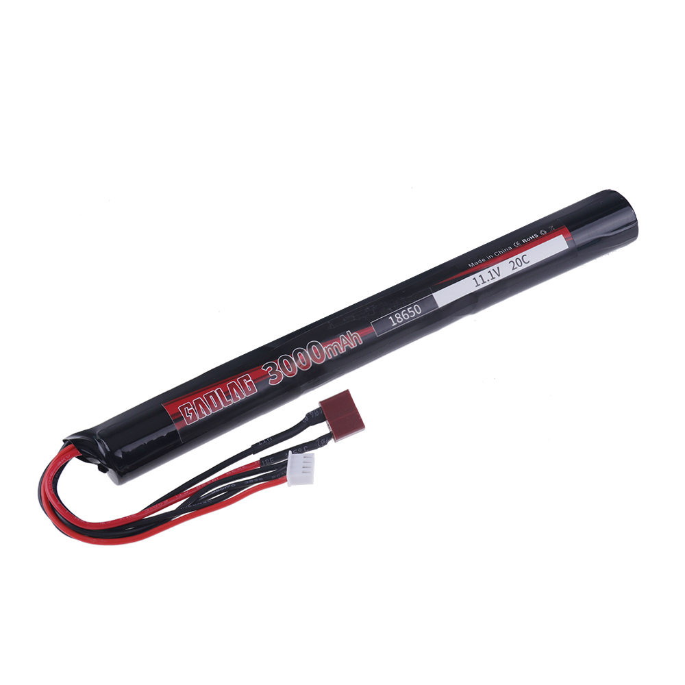 For Mini Airsoft Gun RC Model Toys Accessories 3S 11.1V 3000MAH 18650 Li-ion Rechargeable Battery With T Plug