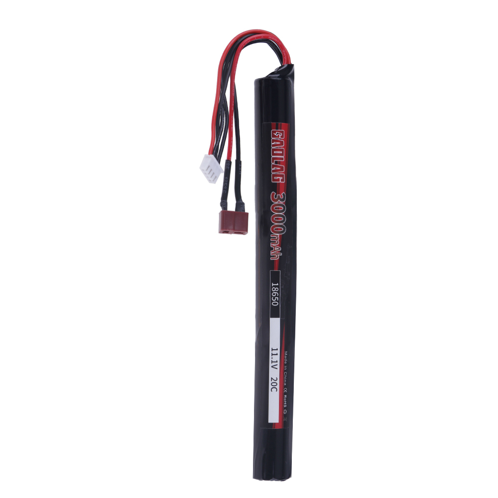 For Mini Airsoft Gun RC Model Toys Accessories 3S 11.1V 3000MAH 18650 Li-ion Rechargeable Battery With T Plug