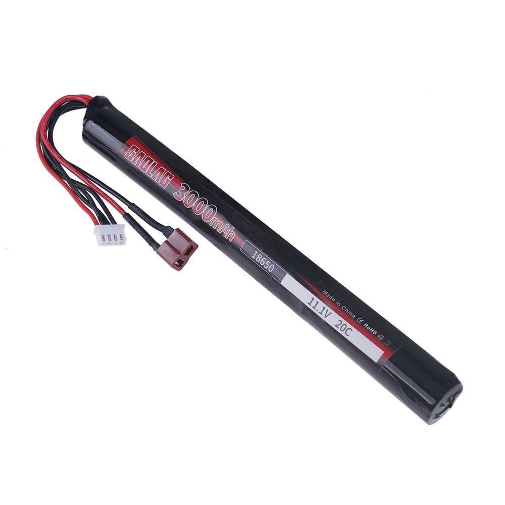 For Mini Airsoft Gun RC Model Toys Accessories 3S 11.1V 3000MAH 18650 Li-ion Rechargeable Battery With T Plug