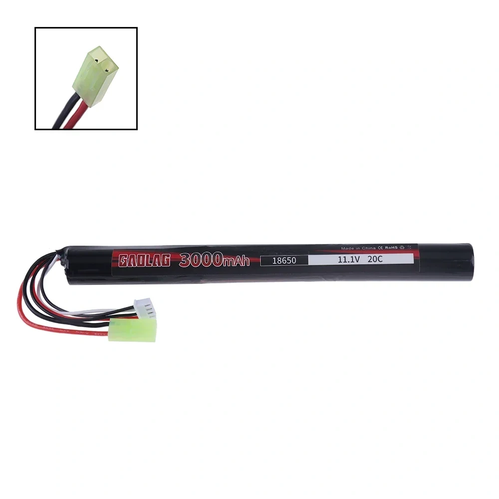 11.1V 3000MAH 18650 20C 3S Battery for AKKU Mini Airsoft Gun Battery With Small Tamiya Plug 3S Water Gun RC Model Toys battery