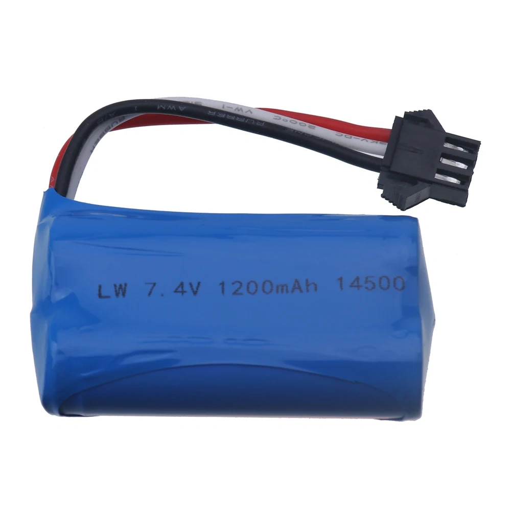 (SM-3P plug) 7.4V 1200mAh Li-ion Battery 14500 Batteries For Remote Controlled Helicopter quadcopter RC Car Truck Toys Parts